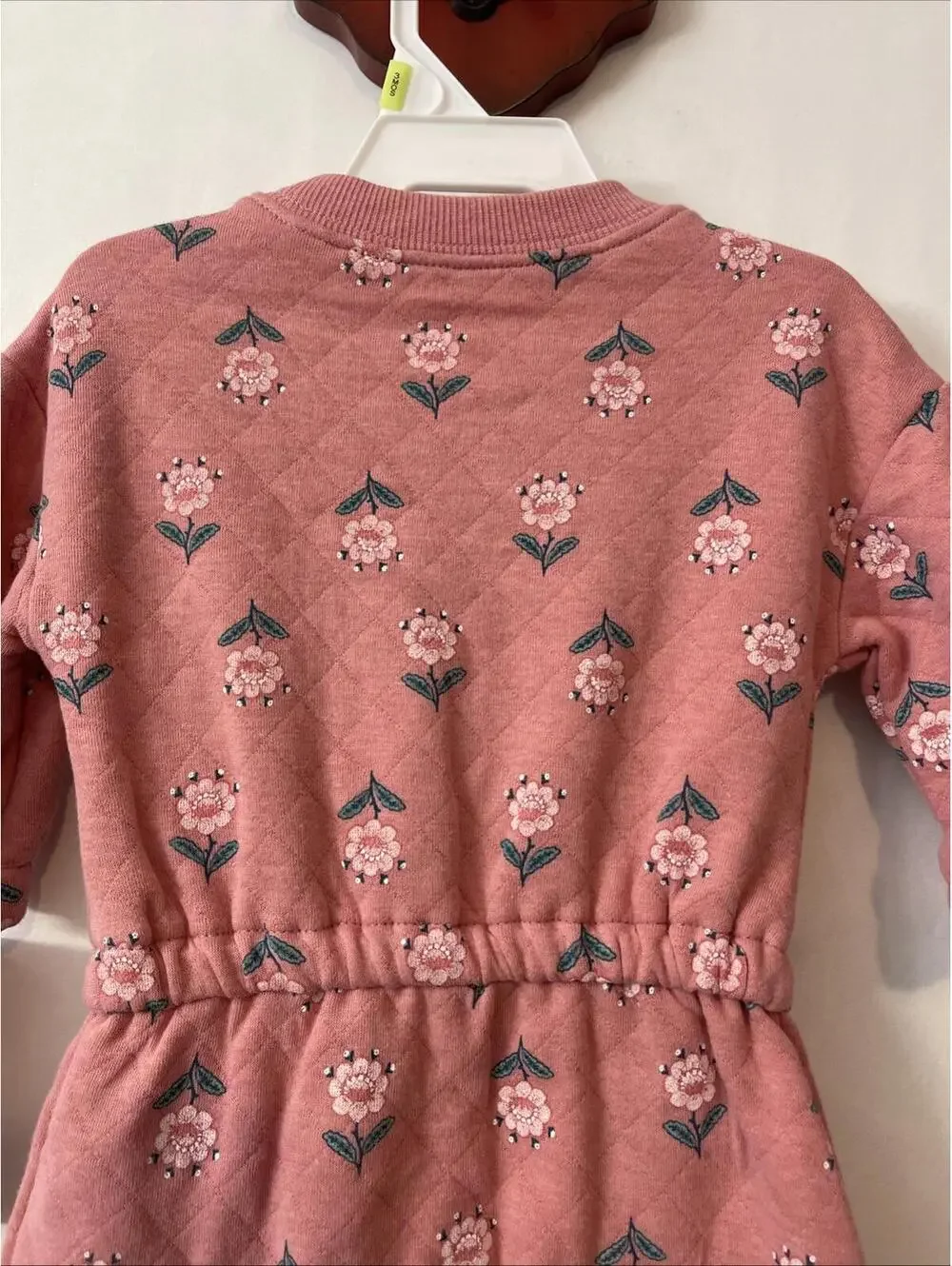 Carters Girls 3 Months Pink Floral Elastic-Waist Cotton Jumpsuit NWT! MZZ8